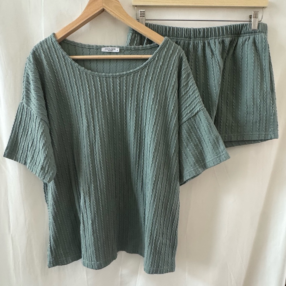 Women's Green Lounge Set